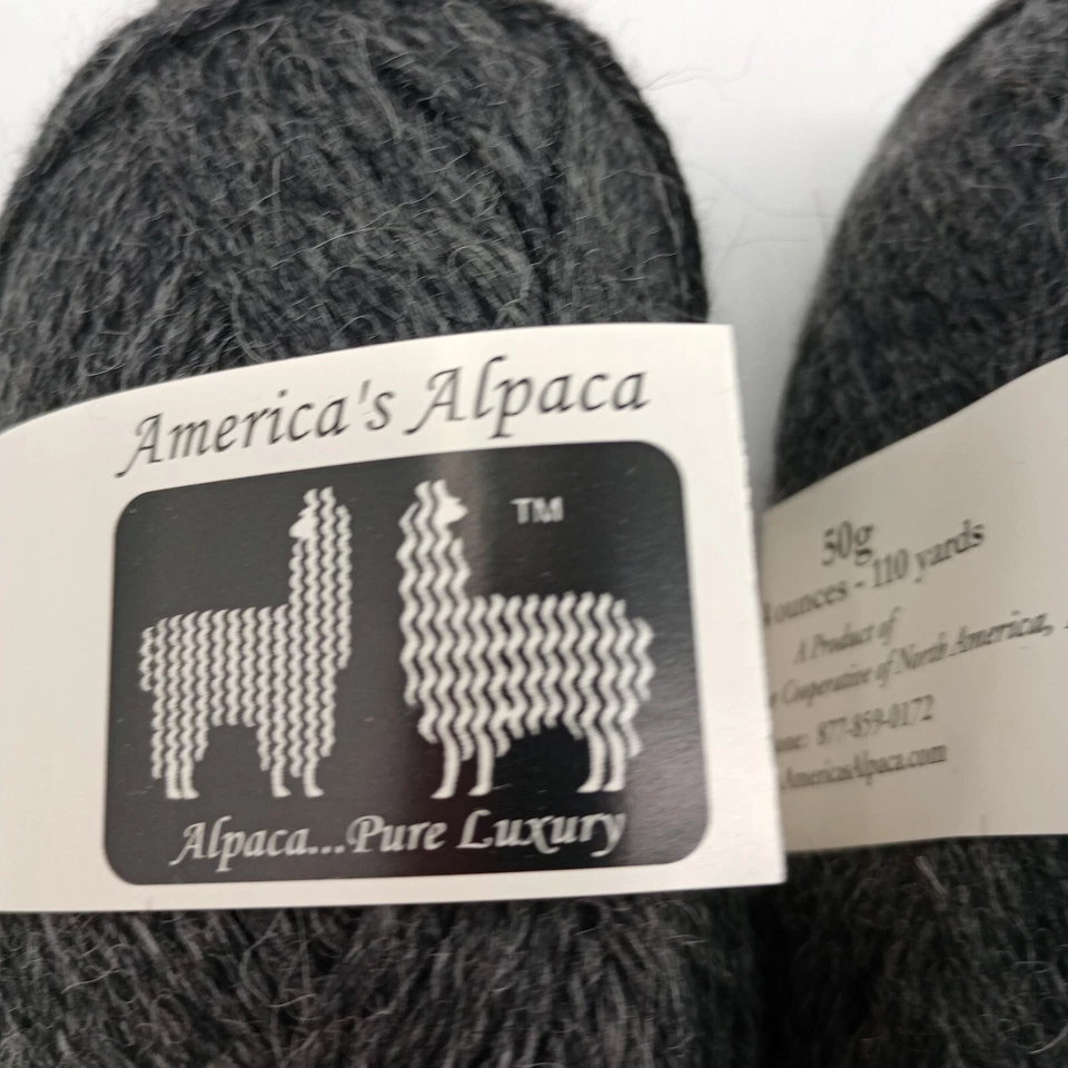 Fio Americas Alpaca DK Weight 50g 110 jardas cinza 2 novelos - Imagem 2 de 4