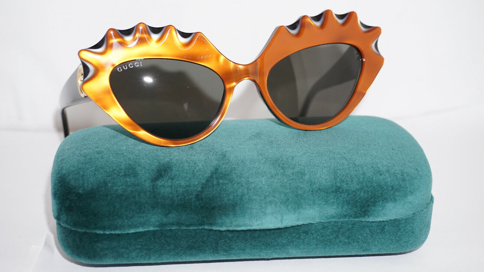 nek Einde Zielig GUCCI New Sunglasses Cateye Orange Black Grey GG0781S 001 52 18 145  889652303710 | eBay
