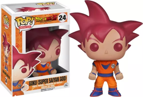 Funko Pop Dragonball Z Goku Super SAaiyan God #24 W/ Protector Sleeve