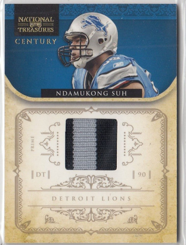 Ndamukong Suh [Century Material Prime] #52 2011 Playoff National Treasures card