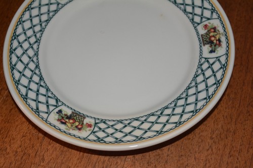 VTG REGO Restaurant Ware Ironstone Cup Saucer Dessert Plate (3) Basket Pattern - Picture 5 of 16