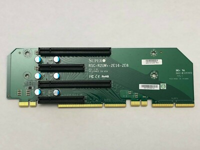   LATEST REVISION   Supermicro RSC-R2UW+-2E16-2E8 Riser Card