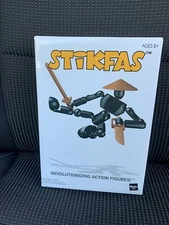 Stikfas Chinese Warrior Monk Male Figure AFK11 Model Kit New in Box Black/Tan