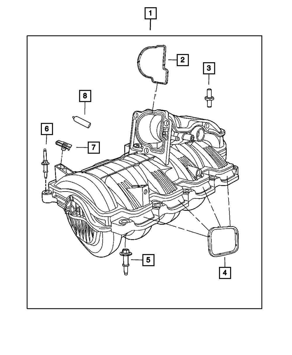 Genuine Mopar Intake Manifold Seal Kit 53010310AB OEM Fit
