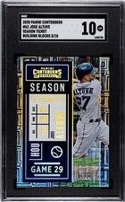2020 Panini Contenders #62 Jose Altuve BUILDING BLOCKS /10 SGC 10 GEM (5/10)