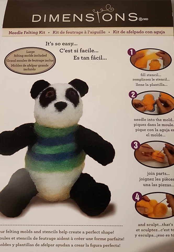 Dimensions Needle Felting Kit-Bear - Image 2 of 2