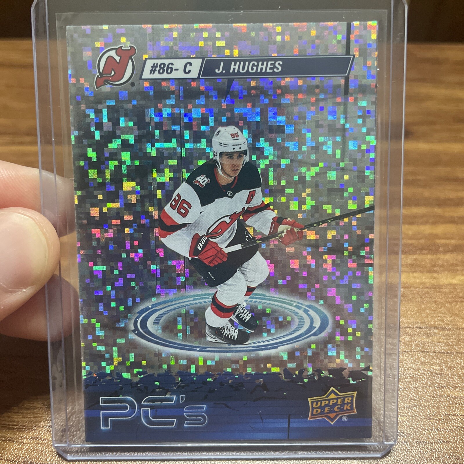 2023-24 UD Upper Deck Series 2 Jack Hughes PC's Sparkle Insert #PC-26 NJ Devils