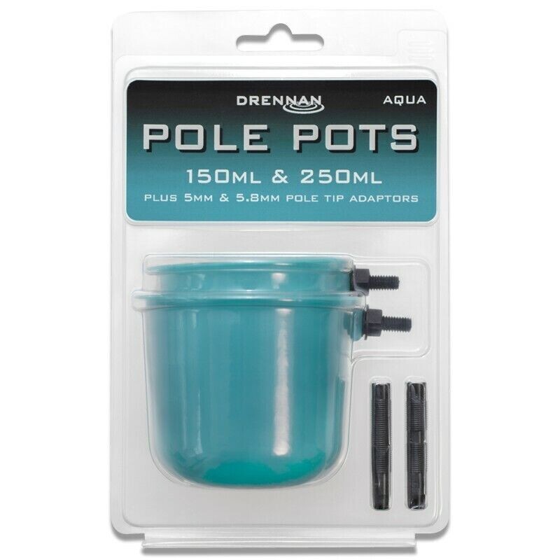 Drennan Pole Pots Aqua 150ml & 250ml Twin Pk