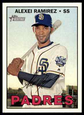2016 Topps Heritage HN Alexei Ramirez #606 San Diego Padres