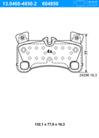 ATE BremsbeläGe Hinten Rechts Links FüR Audi Q7 VW Touareg Porsche Cayenne