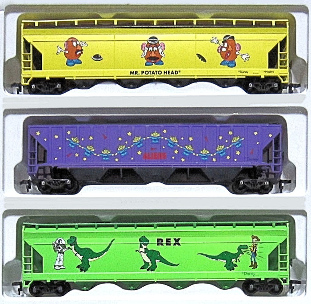 HO Scale WALT DISNEY TOY STORY EXPRESS ORIGINAL 3 Car Add-On Set