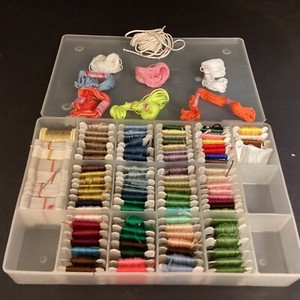 Embroidery Floss & Bobbins 90 + & Make it Mine Threads + Gold Thread  Organizer