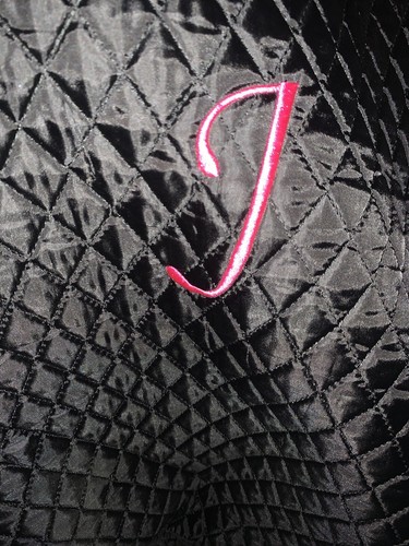 BEACH TOTE Large Quilted Monogram “T” Or “J” Black Hot pink DIVA PURSE ❤️tw11j - Picture 2 of 5