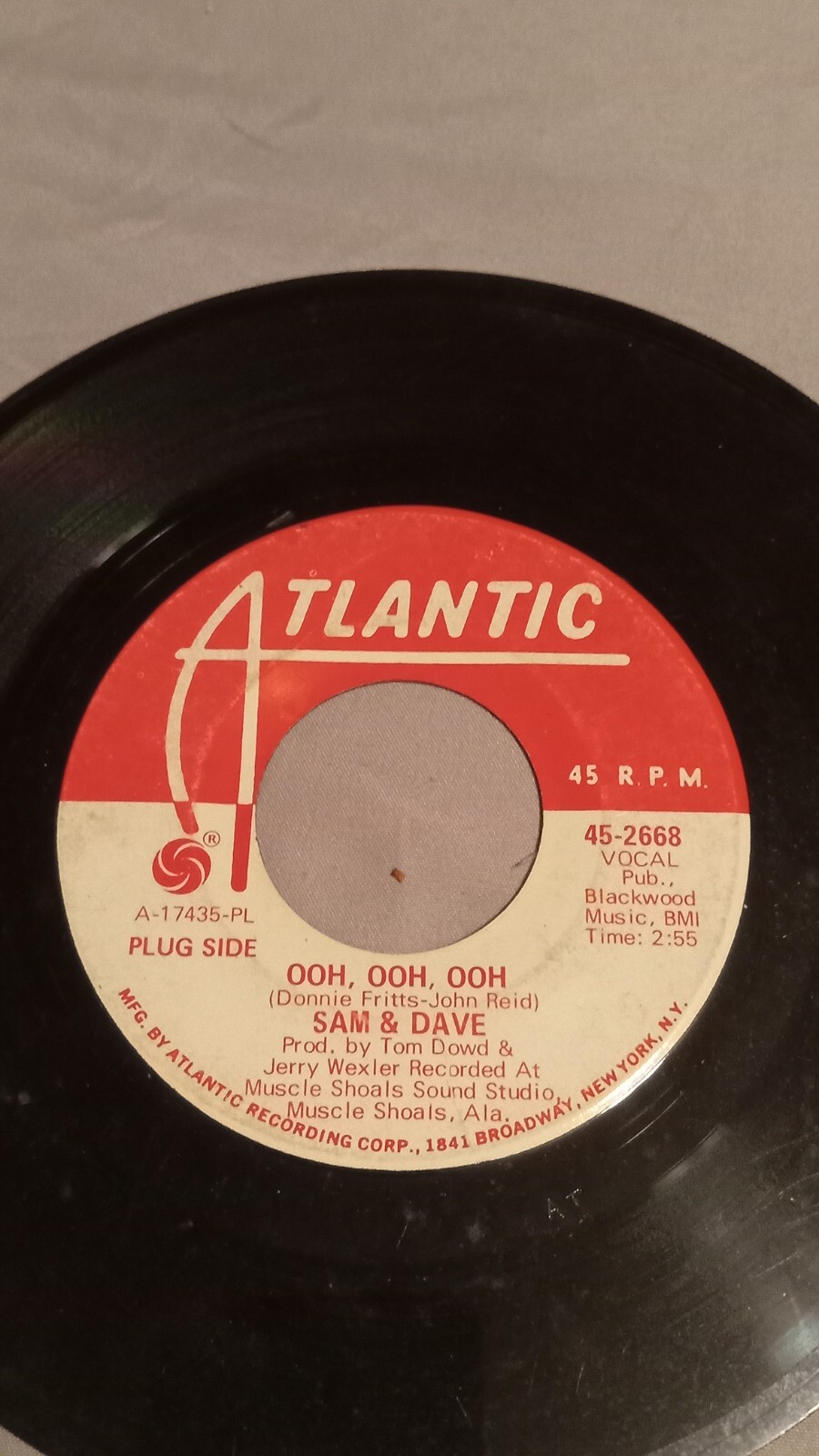 SAM AND DAVE OOH OOH OOH / HOLDIN ON 45 SOUL--Promo Rare-D 46