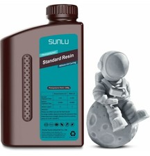 SUNLU Photopolymer Resin - 405 nm UV Curing - Solid Grey 1000g - New Sealed 