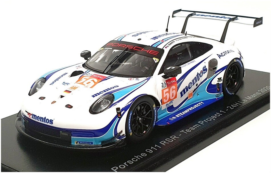 【SPARK】Porsche 911 RSR Team Project 2020 Spark 1/43 Scale S7987 - Porsche 911 RSR Team Project 1 #56 24h Le