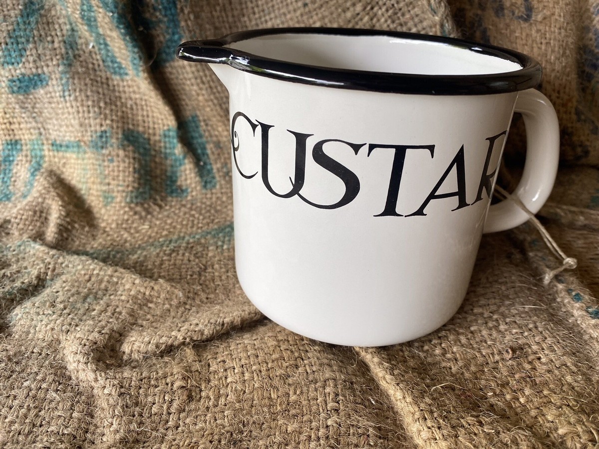 Emma Bridgewater Black Toast Enamel Medium Jug~CUSTARD/CREAM~Brand