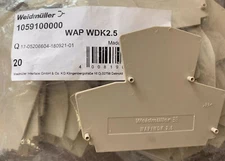 1 Bag (20pcs) Weidmuller Wiring Terminals Accessories WAP WDK2.5  1059100000 