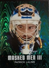 2010 - 2011 ITG Masked Men III Patrick Lalime Emerald 1/1 #MM-40 Hockey Card