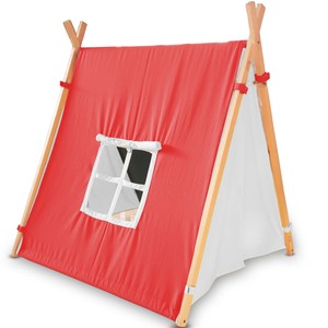 kids wooden tent