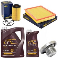 MotoröL Filte Set 5W-40 6 Liter + ÖLablassschraube FüR Opel Vectra C 2.2 Dti 16V
