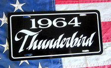 1964 Ford Thunderbird License Plate Car Tag 64 T-bird Tbird