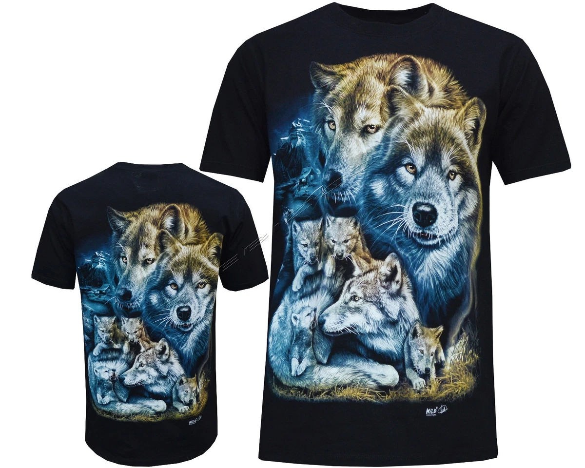 wolf t shirt ebay