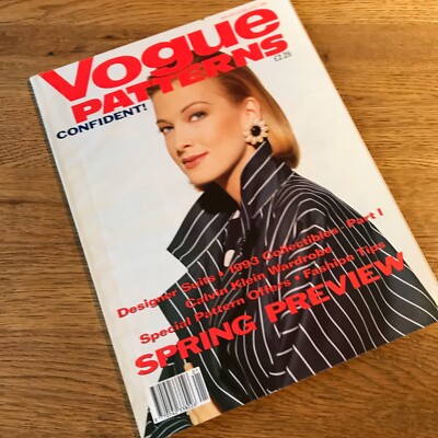 Vintage VOGUE PATTERNS  Magazine - JANUARY/FEBRUARY 1993
