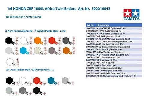 Serie Moto Tamiya 1/6 n.42 16042 Honda CRF1000L Africa Twin Nuova di JP - Immagine 3 di 4