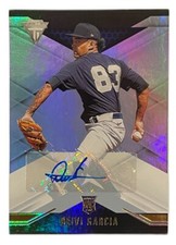 Deivi Garcia 2021 Panini Chronicles Titanium RC Rookie Auto Yankees