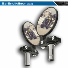 Oxford OX577 Motorcycle BarEnd Mirrors Pair Black Fits HARLEY-DAVIDSON MT350E