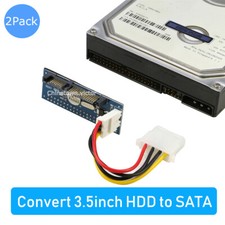 2pcs IDE to SATA,3.5" IDE HDD Hard Drive to SATA Converter Adapter fr 3.5in PATA