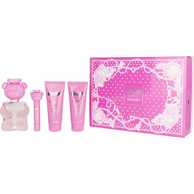 Moschino Toy Boy 2  Bubble Gum 3.4oz EDT + MINI + 3.4oz Lotion + 3.4oz Bath Gel