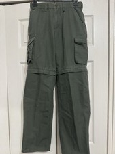 Boy Scouts Of America Uniform Pants Boys Youth 12 Green Convertible Cargo Twill