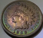1888 RB Indian Head Small Cent 1C Philadelphia Bronze Business Strike