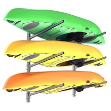 Heavy-Duty Wall Mounted Kayak Rack, Kayak Hangers for Garage For 3 Kayaks