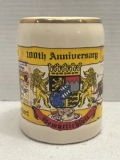 100th Anniversary Beer Mug The Comfort Mader's Gemutlichkett Collectible 5"
