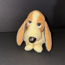Hush Puppies Collection 3 Basset Hound Puppy beanbag Plush with sparkly ears