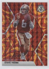2020 Panini Mosaic Reactive Orange Mosaic Prizm Steve Young #179 HOF 0c2