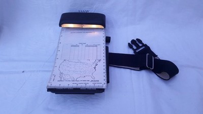 Kneeboard SanTech FNA-412A * vintage * mit Beleuchtung