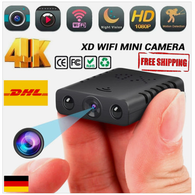Mini Kamera 1080P Full HD Camera Überwachungskamera IR Nachtsicht 4k WiFi Indoor