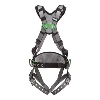 MSA 10195151 Full Body Harness,V-FIT,2XL 197EA6