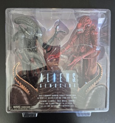 NECA Aliens Deluxe Genocide RED BLACK XENOMORPH WARRIOR Action Figure 2-Pack NEW