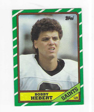 1986 TOPPS BOBBY HEBERT #339 NEW ORLEANS SAINTS