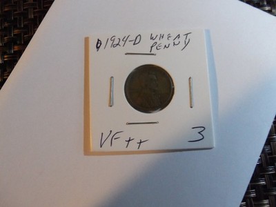 HIGHER GRADE KEY DATE 1924-D WHEAT PENNY#3