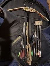 Eagle VI Camouflage Crossbow Wood Aluminum with Scope and Arrows
