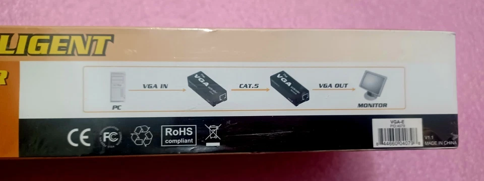 NEW/MONOPRICE INTELLEGENT VGA EXTENDER VGA-L & VGA-R Adjustable Signal - Image 4 of 4