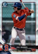 2018 Bowman Chrome #BCP154 Cole Brannen Prospects Refractor #/499