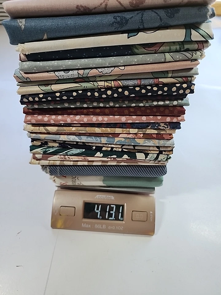 32x Lot Vtg 80s 90s 25x26 Polished Cotton Interior Design Drapery Sewing Fabric - Image 2 of 4