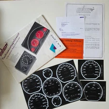 ✅ MHW Cabron Look Cluster Face Decal Set VW Golf Mk3 200-260 km/h FREE SHIPPING✅